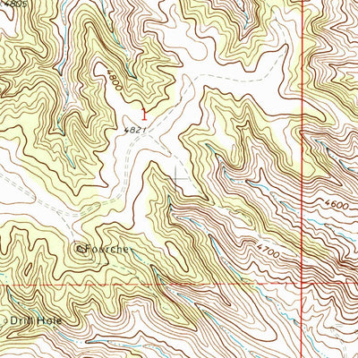 United States Geological Survey Coon Track Creek, WY (1971, 24000-Scale) digital map
