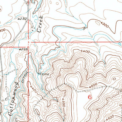 United States Geological Survey Cooney Reservoir, MT (1956, 24000-Scale) digital map