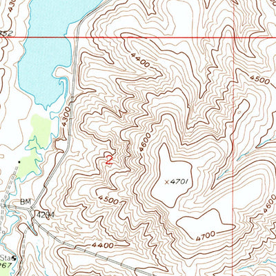 United States Geological Survey Cooney Reservoir, MT (1956, 24000-Scale) digital map