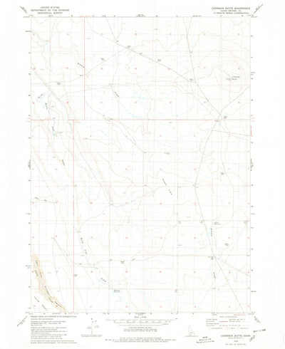 United States Geological Survey Coonskin Butte, ID (1979, 24000-Scale) digital map