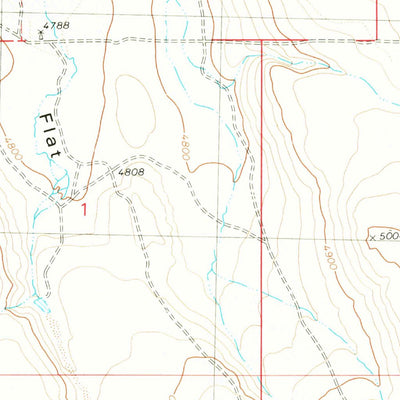 United States Geological Survey Coonskin Butte, ID (1979, 24000-Scale) digital map