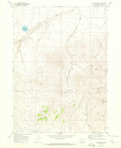 United States Geological Survey Cooper Draw, OR (1968, 24000-Scale) digital map