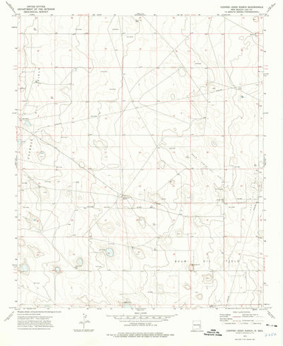 United States Geological Survey Cooper-Good Ranch, NM (1973, 24000-Scale) digital map