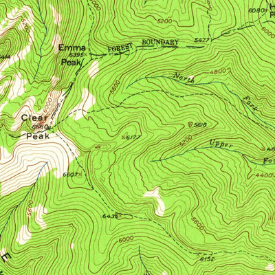 United States Geological Survey Cooper Gulch, MT-ID (1956, 62500-Scale) digital map