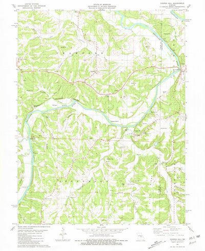 United States Geological Survey Cooper Hill, MO (1981, 24000-Scale) digital map