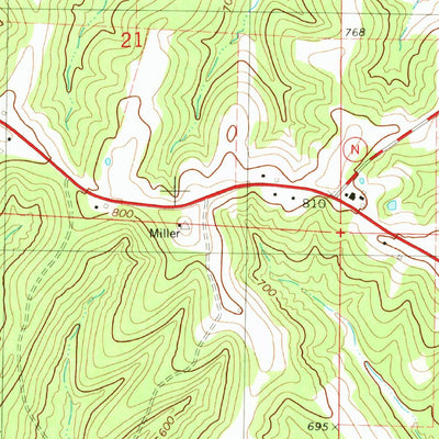 United States Geological Survey Cooper Hill, MO (1981, 24000-Scale) digital map