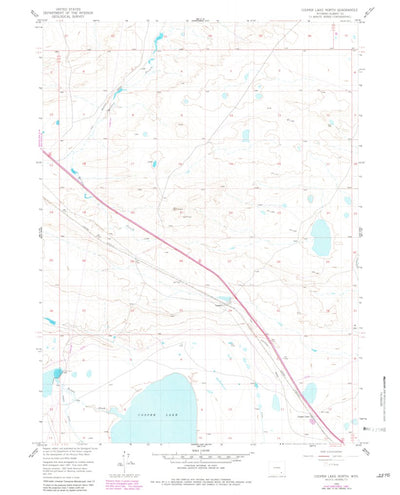 United States Geological Survey Cooper Lake North, WY (1955, 24000-Scale) digital map