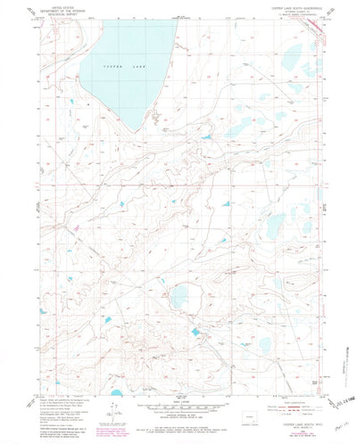 United States Geological Survey Cooper Lake South, WY (1955, 24000-Scale) digital map