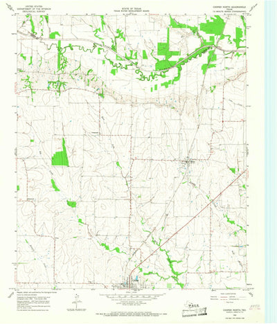 United States Geological Survey Cooper North, TX (1964, 24000-Scale) digital map