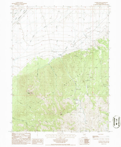 United States Geological Survey Cooper Peak, NV (1986, 24000-Scale) digital map