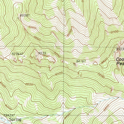 United States Geological Survey Cooper Peak, NV (1986, 24000-Scale) digital map