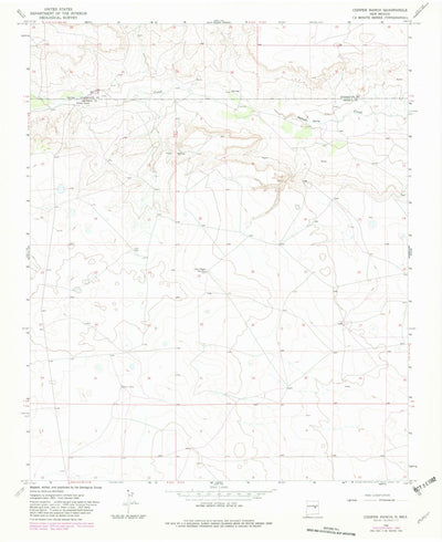 United States Geological Survey Cooper Ranch, NM (1966, 24000-Scale) digital map