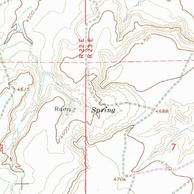 United States Geological Survey Cooper Ranch, NM (1966, 24000-Scale) digital map