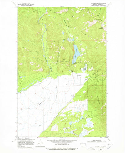 United States Geological Survey Coopers Lake, MT (1968, 24000-Scale) digital map