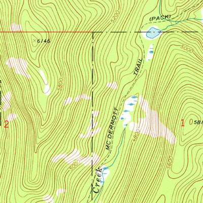 United States Geological Survey Coopers Lake, MT (1968, 24000-Scale) digital map