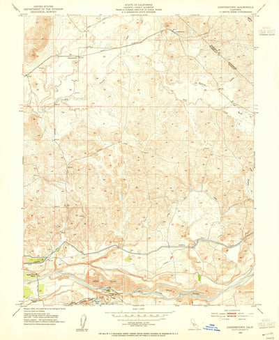 United States Geological Survey Cooperstown, CA (1953, 24000-Scale) digital map