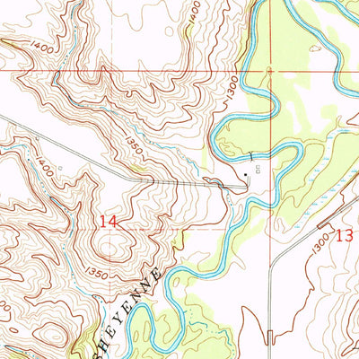 United States Geological Survey Cooperstown East, ND (1961, 24000-Scale) digital map