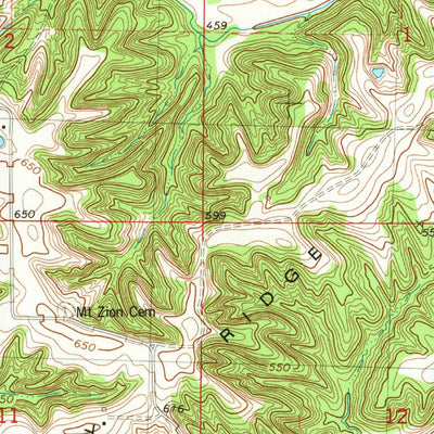 United States Geological Survey Cooperstown, IL (1980, 24000-Scale) digital map