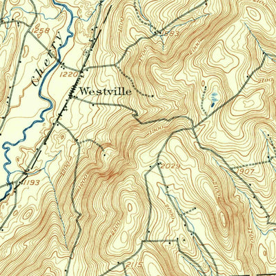 United States Geological Survey Cooperstown, NY (1907, 62500-Scale) digital map