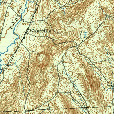 United States Geological Survey Cooperstown, NY (1909, 62500-Scale) digital map