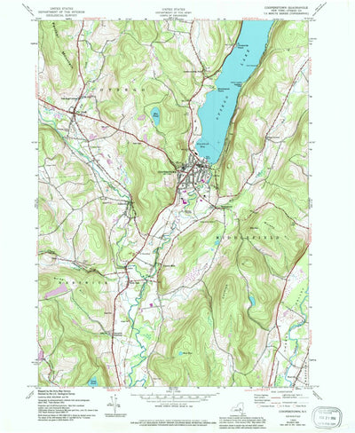 United States Geological Survey Cooperstown, NY (1943, 24000-Scale) digital map