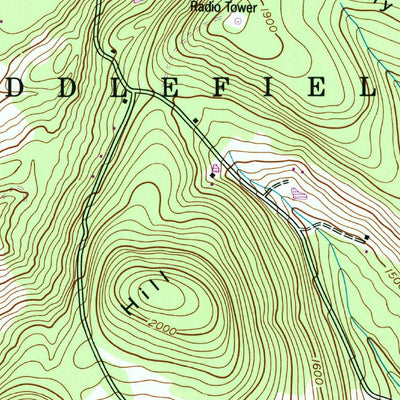 United States Geological Survey Cooperstown, NY (1943, 24000-Scale) digital map