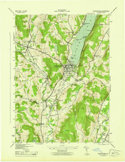 United States Geological Survey Cooperstown, NY (1945, 31680-Scale) digital map