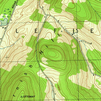 United States Geological Survey Cooperstown, NY (1945, 31680-Scale) digital map