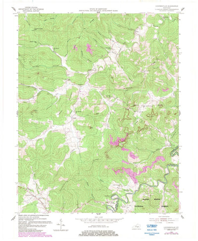 United States Geological Survey Coopersville, KY (1954, 24000-Scale) digital map