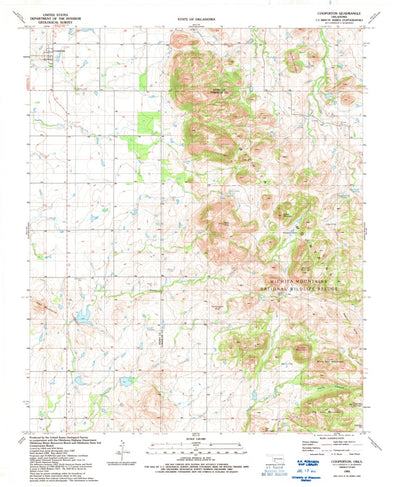 United States Geological Survey Cooperton, OK (1991, 24000-Scale) digital map