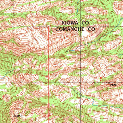 United States Geological Survey Cooperton, OK (1991, 24000-Scale) digital map