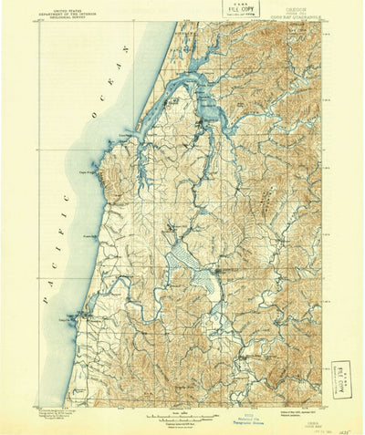United States Geological Survey Coos Bay, OR (1900, 125000-Scale) digital map