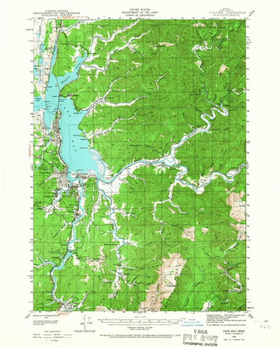 United States Geological Survey Coos Bay, OR (1942, 62500-Scale) digital map