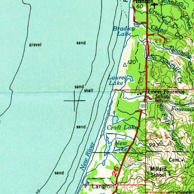 United States Geological Survey Coos Bay, OR (1962, 250000-Scale) digital map