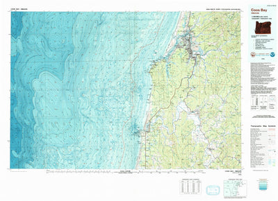 United States Geological Survey Coos Bay, OR (1993, 100000-Scale) digital map