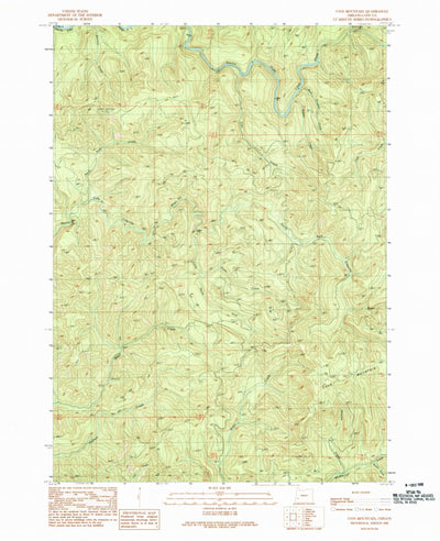 United States Geological Survey Coos Mountain, OR (1990, 24000-Scale) digital map