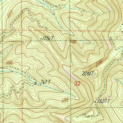 United States Geological Survey Coos Mountain, OR (1990, 24000-Scale) digital map