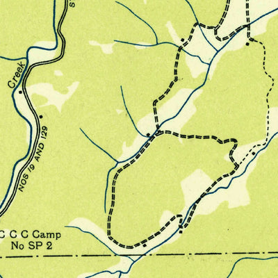 United States Geological Survey Coosa Bald, GA (1935, 24000-Scale) digital map