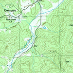 United States Geological Survey Coosa Bald, GA (1988, 24000-Scale) digital map