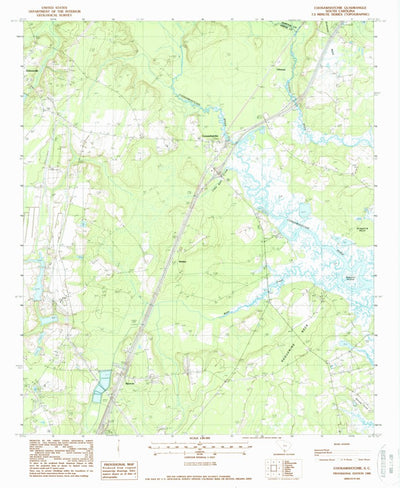 United States Geological Survey Coosawhatchie, SC (1988, 24000-Scale) digital map
