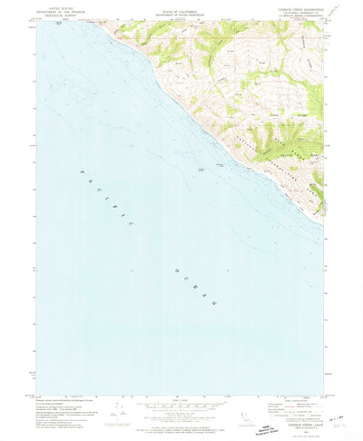 United States Geological Survey Cooskie Creek, CA (1969, 24000-Scale) digital map