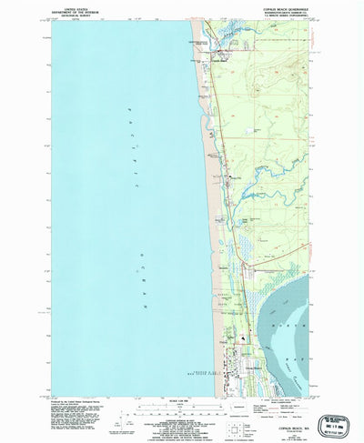 United States Geological Survey Copalis Beach, WA (1955, 24000-Scale) digital map