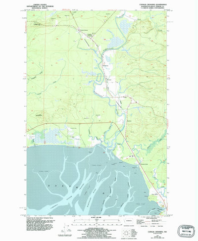 United States Geological Survey Copalis Crossing, WA (1956, 24000-Scale) digital map