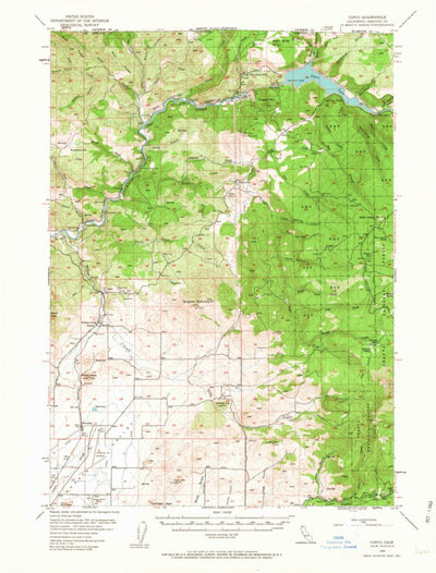 United States Geological Survey Copco, CA (1954, 62500-Scale) digital map