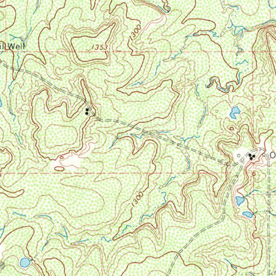 United States Geological Survey Cope Branch, TX (1966, 24000-Scale) digital map