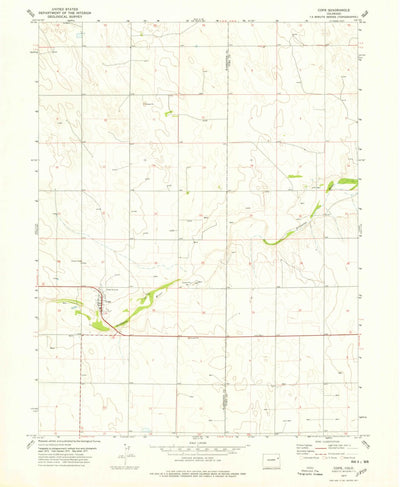 United States Geological Survey Cope, CO (1977, 24000-Scale) digital map