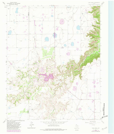 United States Geological Survey Cope Creek, TX (1965, 24000-Scale) digital map