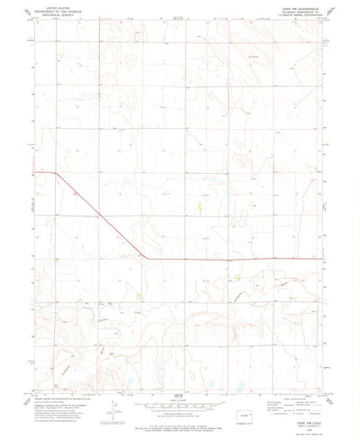United States Geological Survey Cope NW, CO (1978, 24000-Scale) digital map