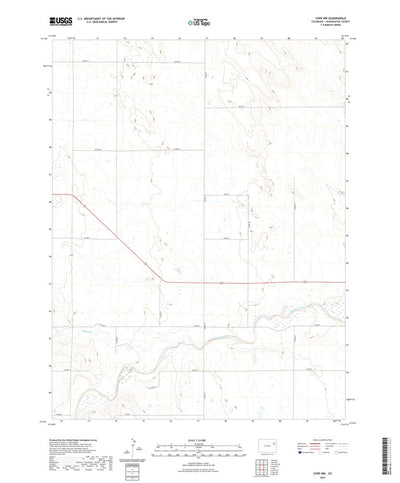 United States Geological Survey Cope NW, CO (2022, 24000-Scale) digital map