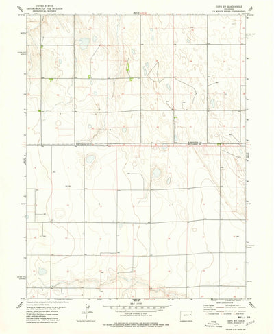 United States Geological Survey Cope SW, CO (1977, 24000-Scale) digital map